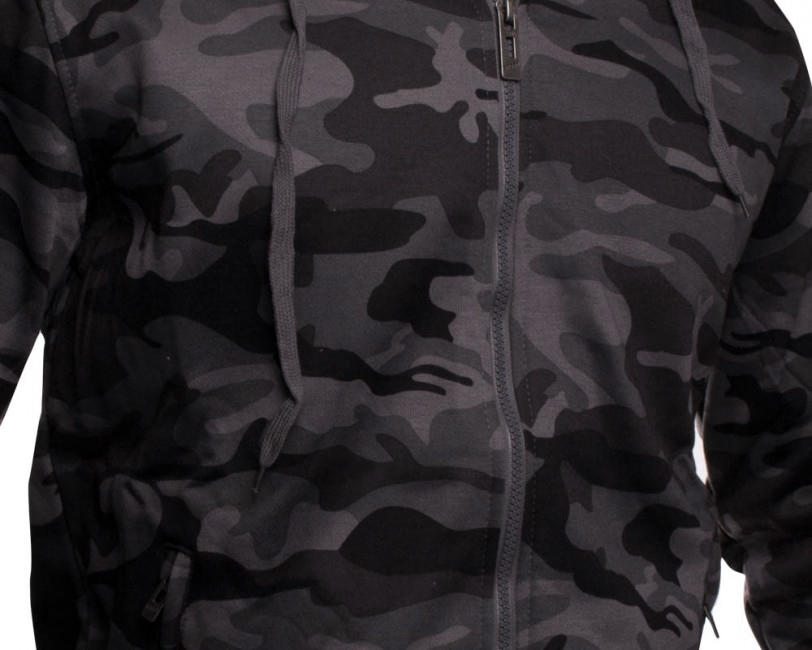 O&T AloeStar felpa High Zipper, grigia mimetico