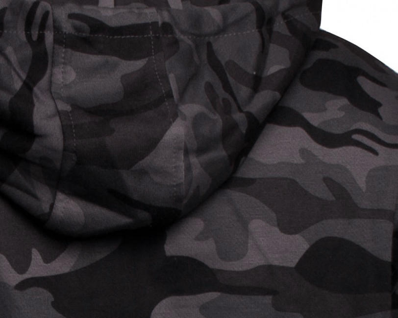 O&T AloeStar felpa High Zipper, grigia mimetico
