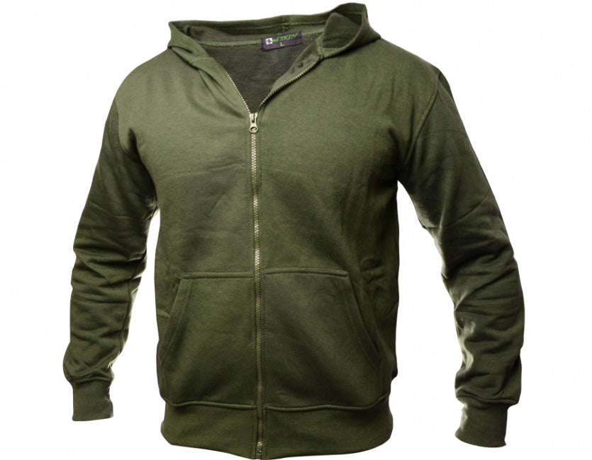 O&T Andskin Zipper felpa, oliva