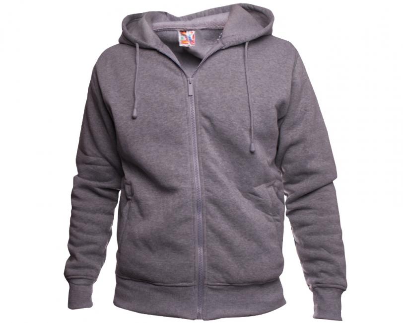 O&T Paulo High Zipper felpa, grigia