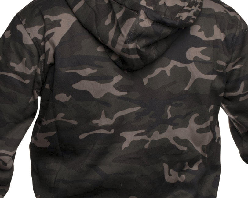 O&T AloeStar High Zipper felpa, verde mimetico