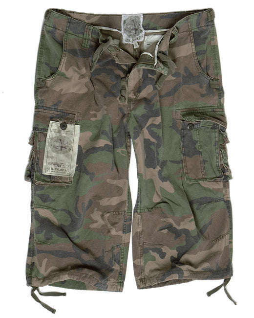 Mil-Tec Pantaloni da Combattimento 3/4 aria pre-stampati, Woodland