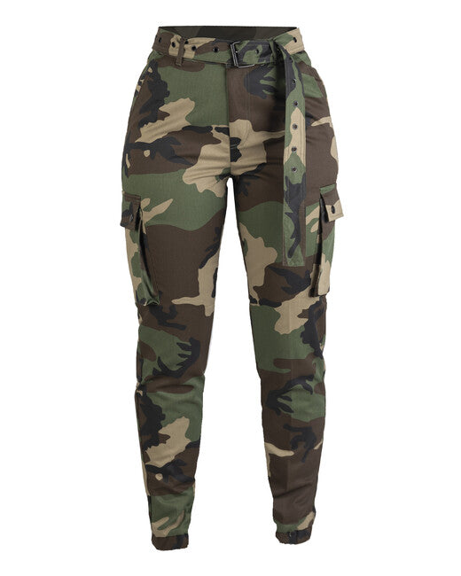 Mil-Tec pantaloni militari da donna, terra di bosco