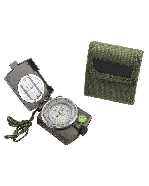 Mil-Tec bussola militare in metallo con custodia