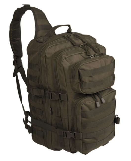Mil-Tec Assault Large zaino monospalla, oliva 29L