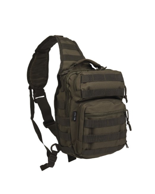 Mil-Tec Assault small zaino monospalla, oliva 10L