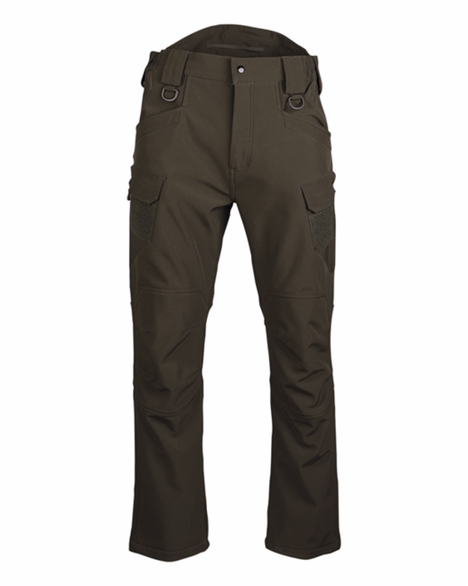 Mil-Tec Assault pantaloni Softshell foderati, oliva
