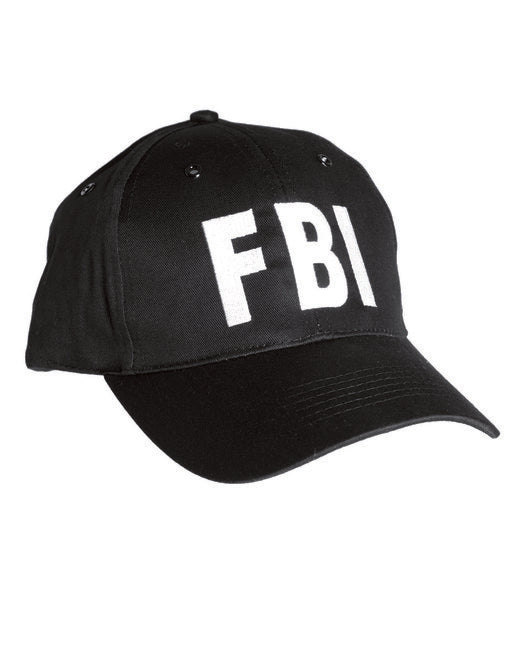 Mil-Tec cappello da Baseball nero FBI