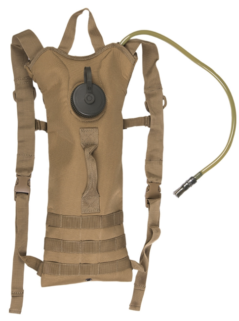 Mil-Tec Zaino idratazione 3l con cinghie, Coyote