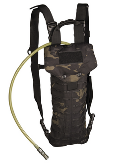 Mil-Tec zaino idratante laser cut 2.5l, Multitarn nero