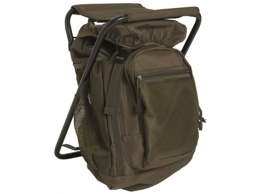 Mil-Tec zaino con sedia 20l, oliva
