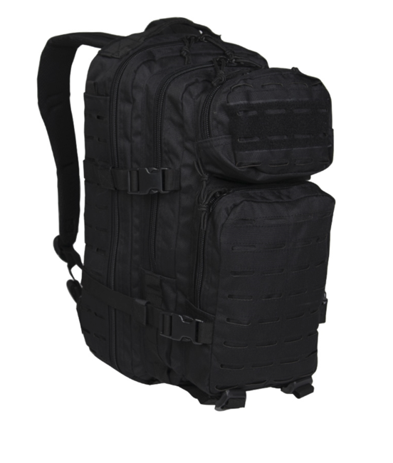 Mil-Tec zaino us Assault small laser cut, nero, 20l