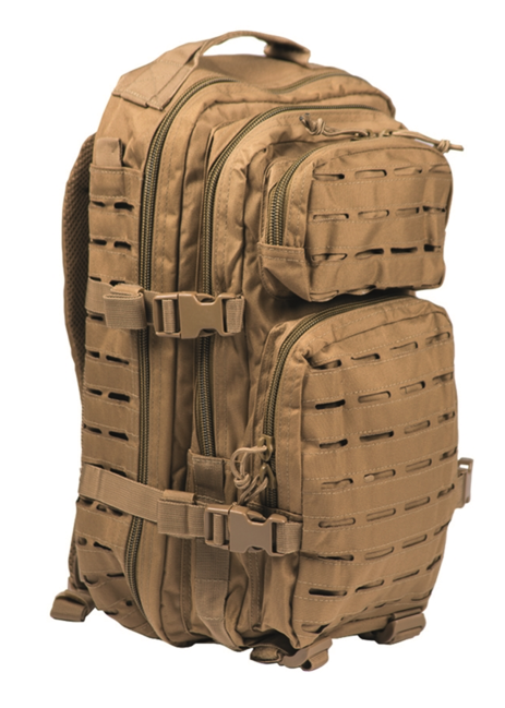 Mil-Tec zaino us Assault small laser cut, Coyote, 20l