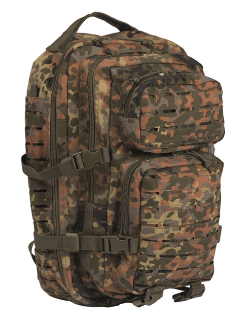 Mil-Tec zaino US Assault Large Laser Cut, flecktarn, 36L
