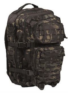 Mil-Tec US Assault zaino Large laser cut, Multitarn nero, 36L