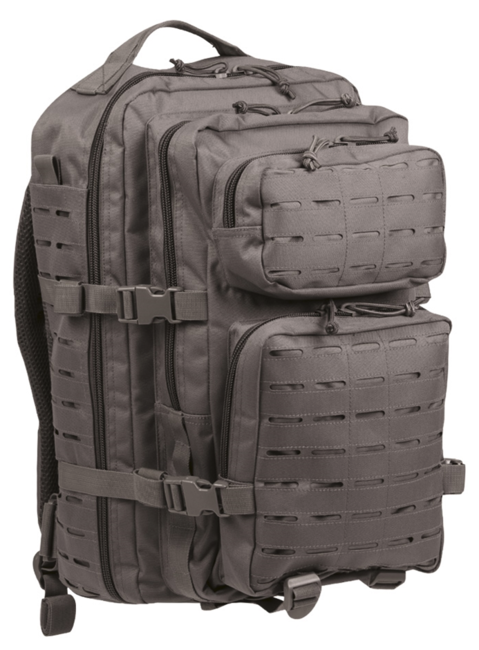 Mil-Tec zaino US Assault Large Laser Cut, grigio, 36L