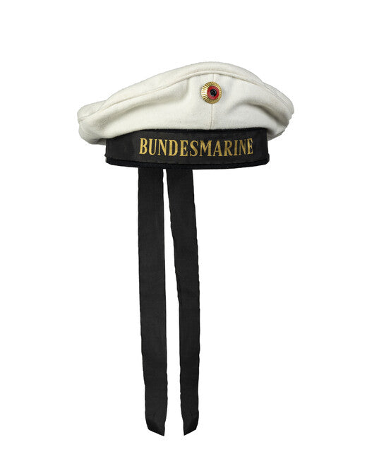 Mil-Tec berretto da marinaio, Bianco con mostrine