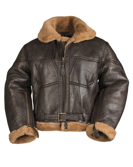 Mil-Tec Bomber britannico in pelle d'agnello raf