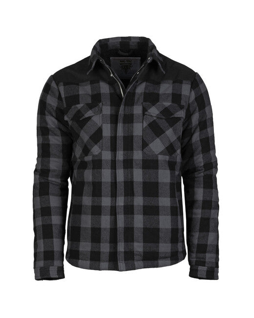 Mil-Tec Lumber giacca isolante, nero/grigio