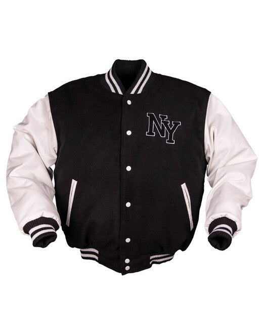 Mil-Tec Ny Baseball giacca, nero/Bianco