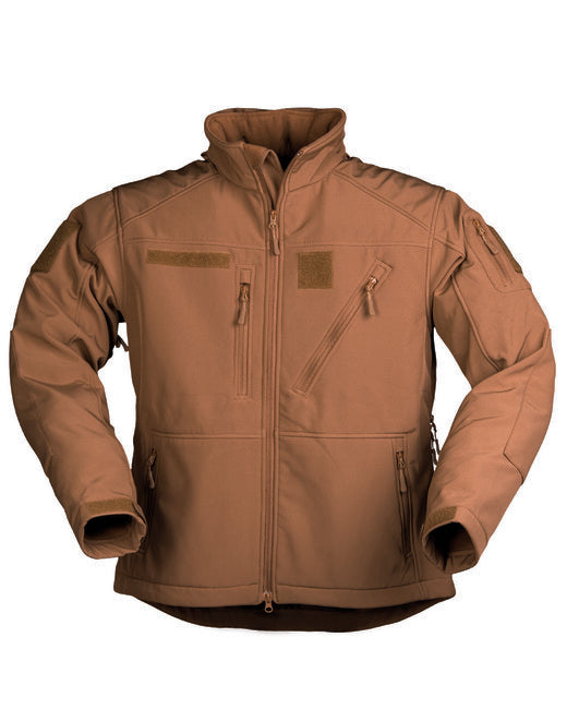 Mil-Tec Giacca Softshell SCU 14, Coyote scuro
