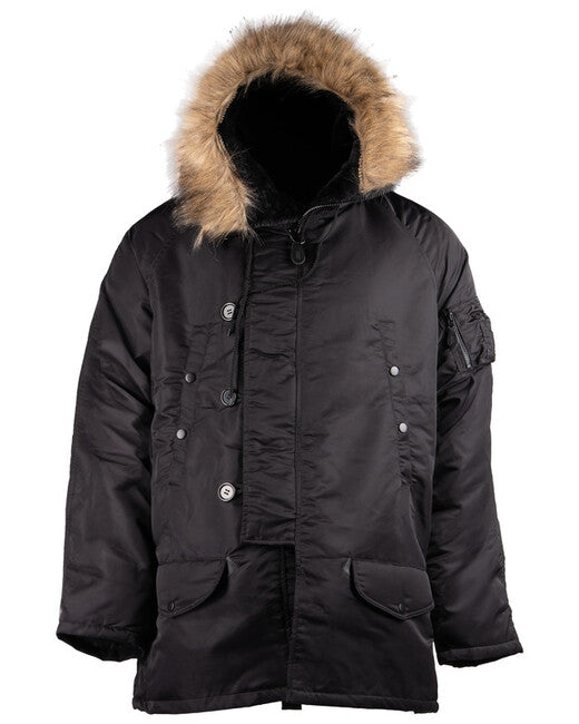 Mil-Tec US N-3B Basic giacca da Pilota, nera