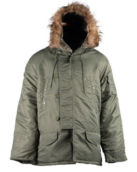 Mil-Tec N-3B giacca da Pilota, oliva