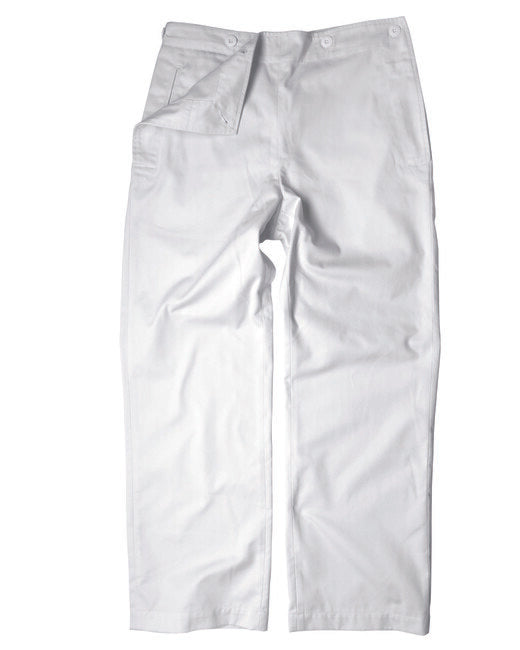 Mil-Tec pantaloni da marinaio con risvolto, bianchi