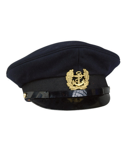 Mil-Tec Cappello Marine con distintivo, blue