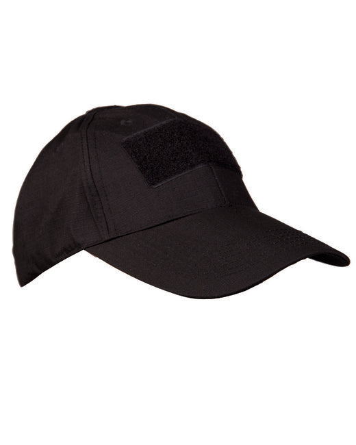 Mil-Tec Tactical cappello rip-stop, nero