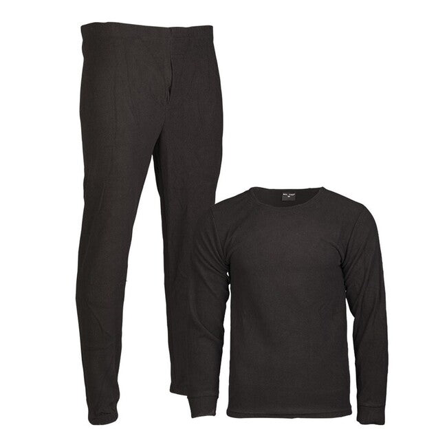 Mil-Tec abbigliamento per il corpo con fondo nero Fleec e colpo d'occhio.