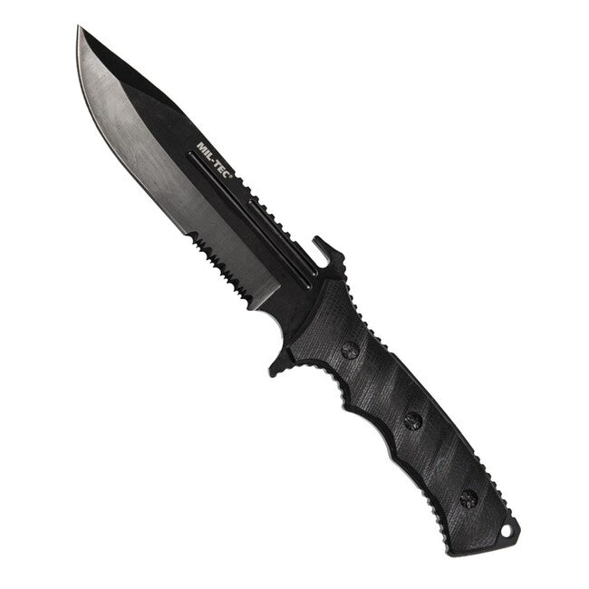 Mil-Tec Combat G10 coltello, nero