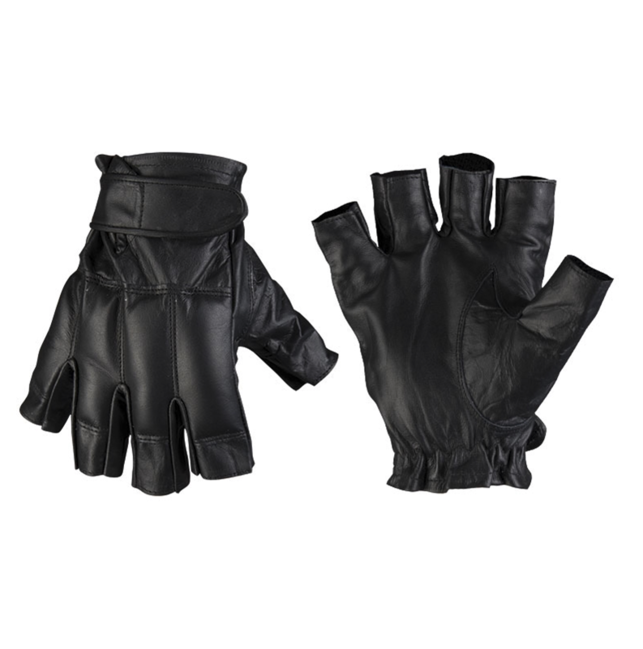 Mil-Tec Defender guanti senza dita, neri