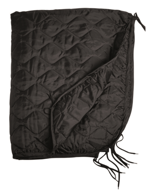 Mil-Tec fodera per poncho coperta 210 x 150 cm, nero