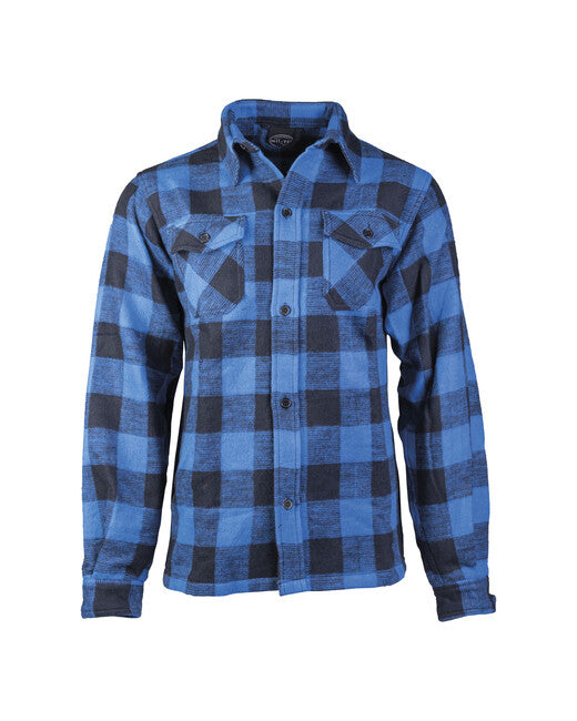 Mil-Tec Camicia Lumberjack , blu/nero