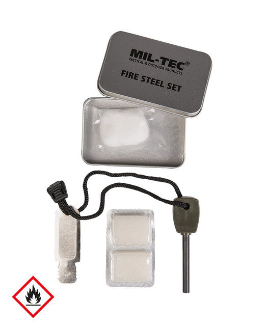 Mil-Tec Fire set in acciaio