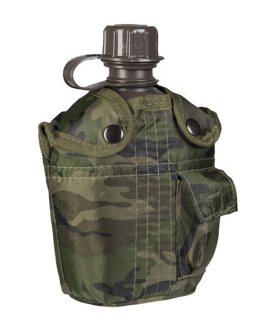 Mil-Tec Field bottle US Import 1l con confezione, Woodland