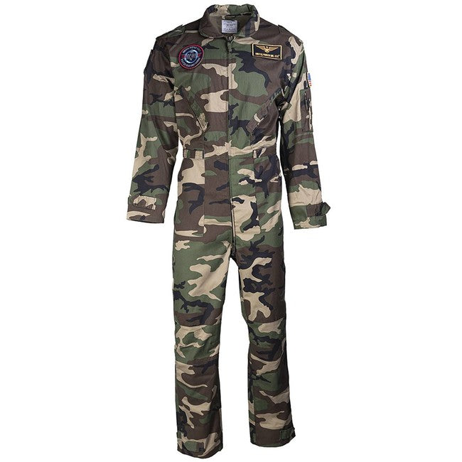 Mil-Tec FLight tuta per bambini con applicazioni, bosco