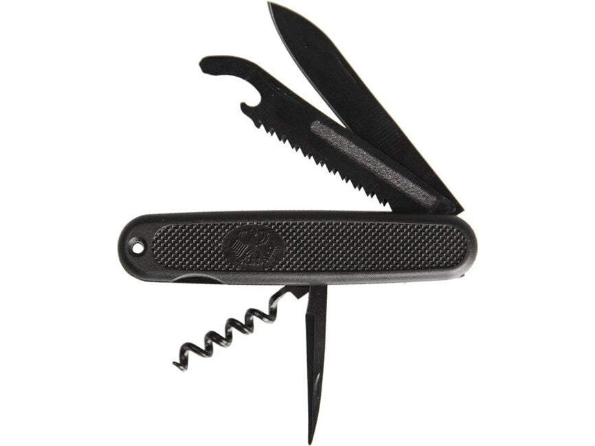 Mil-Tec Coltello da chiusura dell'esercito tedesco, nero