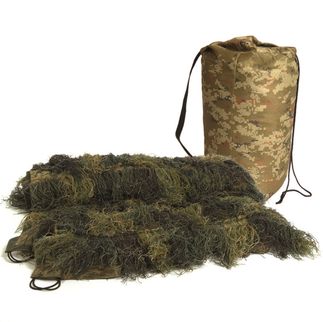 Mil-Tec ghillie rete mimetica Woodland 1,4x1 m