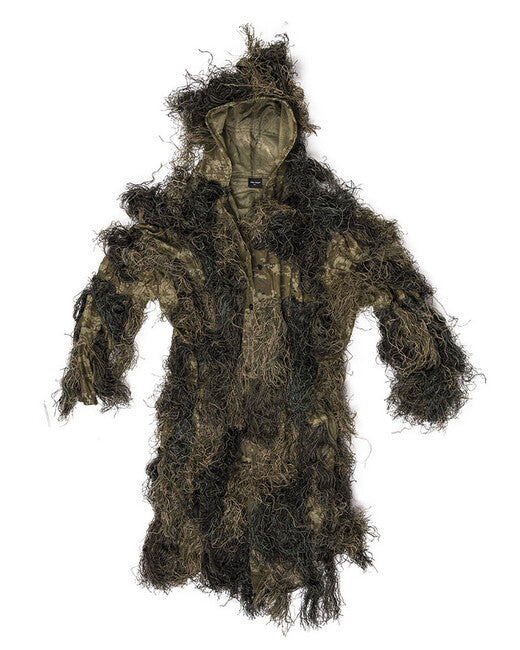 Mil-Tec Tuta Ghillie con trattamento di protezione antincendio, terra di bosco