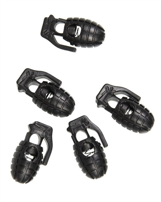Mil-Tec estremità del cordino Garnet 10 pezzi, nero