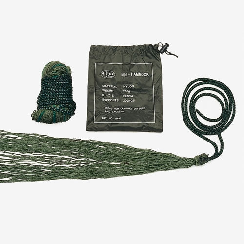 Mil-Tec amaca, Mini con custodia, oliva