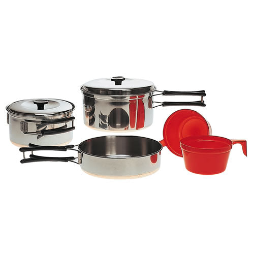 Mil-Tec set da pranzo per 2 persone, inox