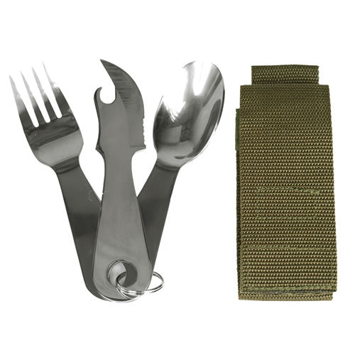 Mil-Tec Jedalene Riad Di Acciaio Inox w. pouch
