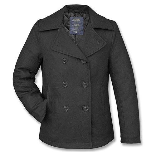 Mil-Tec US Pea Coat cappotto, lana nero