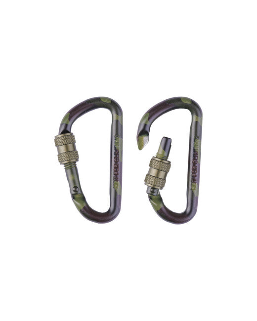 Mil-Tec moschettone tattico 60 mm Woodland, pair