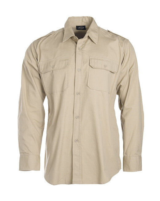 Mil-Tec TropicAL camicia su bottoni, kaki