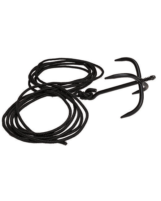 Mil-Tec Ancora di colata ANKER con corda, nero lunghezza10m