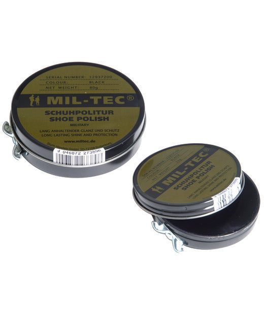 Mil-Tec crema per scarpe, nera, 80 g.